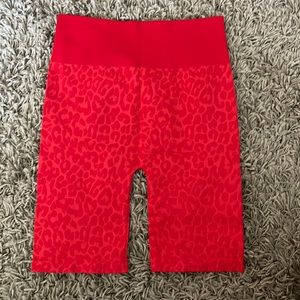 Cheetah Print Workout Shorts